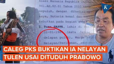 Dituding Prabowo Nyamar, Caleg PKS Bawa Bukti Dirinya Nelayan Tulen