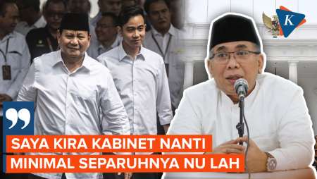 Ketum PBNU Gus Yahya Pede Separuh Kabinet Prabowo Diduduki Kader NU