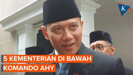 AHY Ungkap 5 Kementerian di Bawah Institusinya