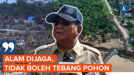 Minta Maaf di Aceh Tamiang, Prabowo: Alam Dijaga, Tidak Boleh Tebang Pohon