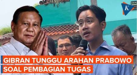 Gibran Tunggu Arahan Prabowo soal Pembagian Tugas Presiden-Wapres