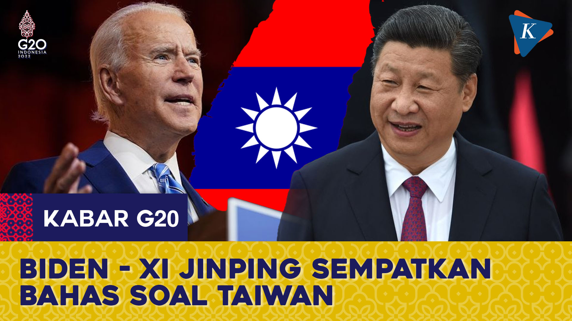 Biden-Xi Jinping Bakal Bahas Taiwan Jelang KTT G20?