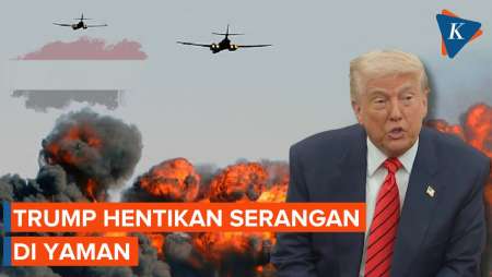 Sebut Houthi Menyerah, Trump Hentikan Pengeboman di Yaman