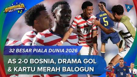 Hasil AS Vs Bosnia 2-0 Piala Dunia 2026, Folarin Balogun Cetak Gol Lalu Kartu Merah!