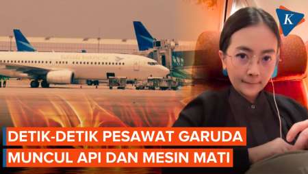Pesawat Garuda GA-313 Muncul Api dan Mesin Mati, Penumpang Ungkap Momen Menegangkan