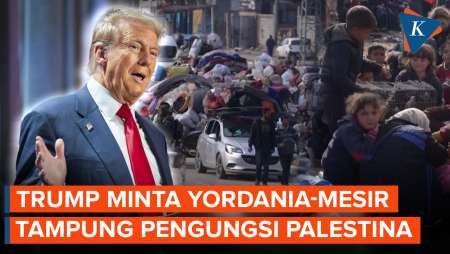 Trump Ingin Yordania dan Mesir Terima Pengungsi Palestina, Ingin Bersihkan Gaza?