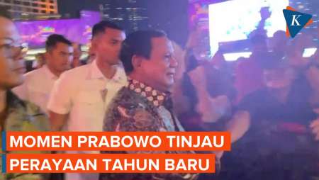 Momen Prabowo Tinjau Perayaan Tahun Baru, Ditemani Didit dan Titiek