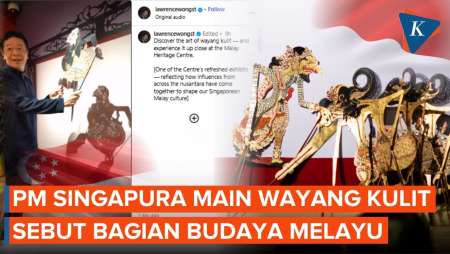 Mainkan Wayang Kulit, PM Singapura: Perpaduan Nusantara Membentuk Budaya Melayu Kami