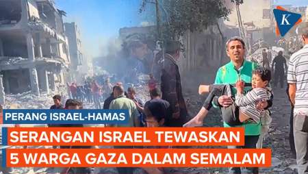 Serangan Bom dan Pesawat Tempur Israel Tewaskan 5 Warga Palestina di Gaza