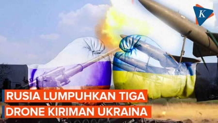 Rusia Tembak Jatuh 3 Drone Ukraina yang Targetkan Pangkalan Militer