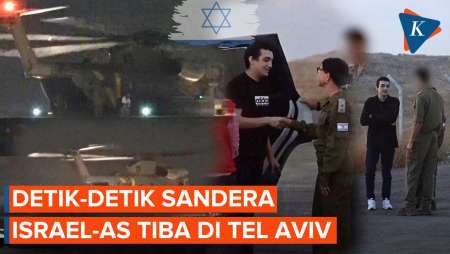 Momen Sandera Israel-AS yang Dibebaskan Hamas Tiba di Tel Aviv