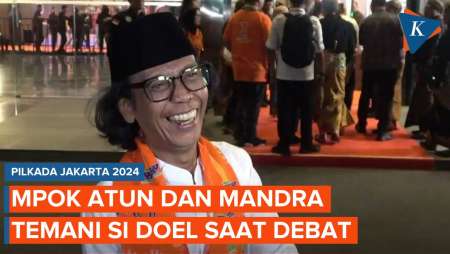 Momen Mandra dan Mpok Atun Temani Pramono-Rano di Debat Perdana Pilkada Jakarta