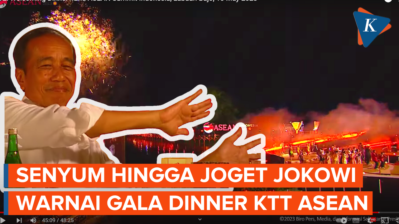 Momen Jokowi Joget “Maumere” di Acara Makan Malam KTT ke-42 ASEAN