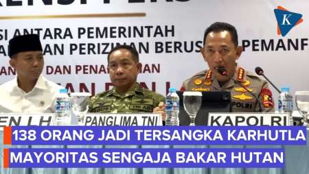 138 Orang Ditetapkan sebagai Tersangka Karhutla, Sengaja Bakar Hutan