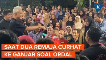 Momen Dua Remaja Curhat ke Ganjar soal Sulit Dapat Kerja karena Tak Ada ‘Ordal’