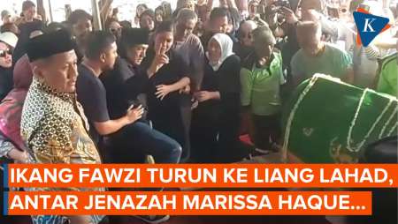 Ikang Fawzi Turun ke Liang Lahad, Antarkan Marissa Haque ke Peristirahatan Terakhir...