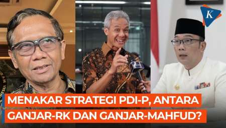Strategi PDI-P Cari Suara Ganjar di Jabar dan Jatim, Pilih Ridwan atau Mahfud MD?
