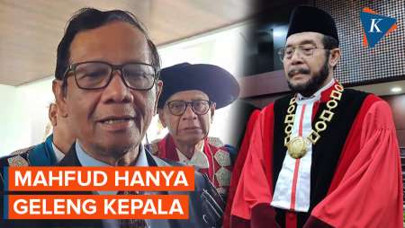 Mahfud Hanya Geleng Kepala Saat Disenggol Pernyataan Anwar Usman soal Ini