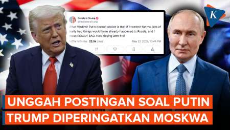 Perang Kata-kata AS Vs Rusia, Trump Ditegur karena Unggahan soal Putin