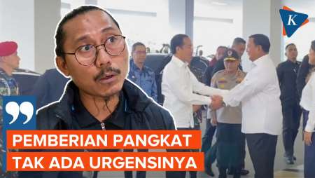 Prabowo Bakal Dapat Kenaikan Pangkat Jenderal dari Jokowi, Pengamat: Tak Ada Urgensinya