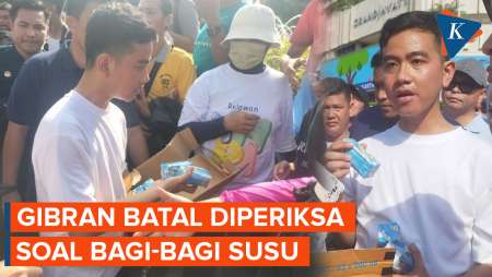 Batal Diperiksa Bawaslu soal Bagi-bagi Susu, Gibran: Saya Ngikutin Saja