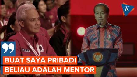 Rakernas IV PDI-P, Ganjar: Jokowi adalah Mentor Pribadi, Beri Banyak Pelajaran