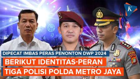 3 Polisi Dipecat Imbas Peras Penonton DWP 2024, Ini Peran Kombes Donald, AKP Yudhy, dan AKBP Malvino