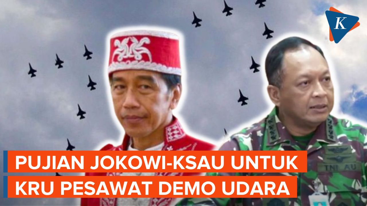 Jokowi hingga KSAU Apresiasi Garuda dan Nusantara Flight dalam Demo Udara HUT Ke-77 RI