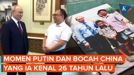 Putin Temui Bocah China Dalam Foto 26 Tahun Lalu, Kini Sudah Dewasa