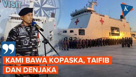 Cerita Dansatgas Bawa Pasukan Khusus Lintasi Laut Merah Bawa Bantuan ke Gaza