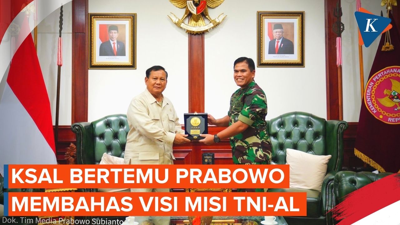 KSAL Muhammad Ali Temui Menhan Prabowo Bahas Pembangunan Kekuatan AL