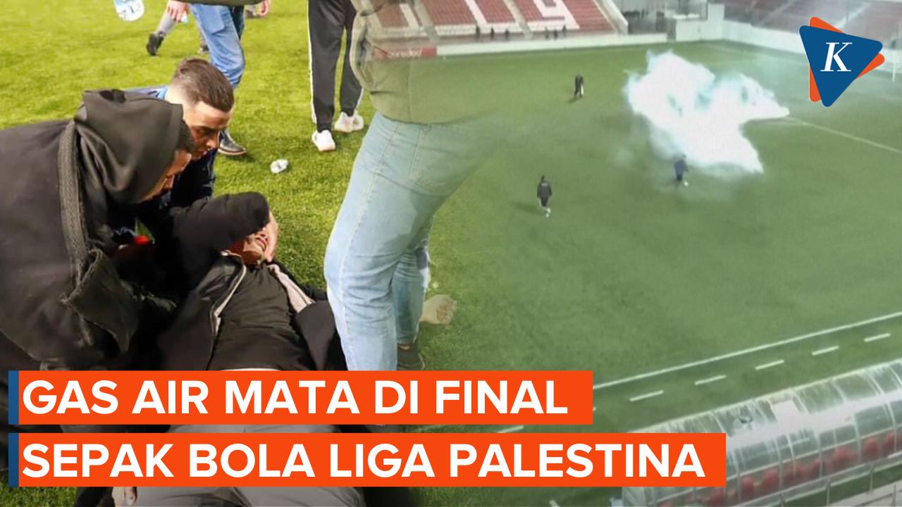 Israel Tembakkan Gas Air Mata di Laga Final Sepak Bola Palestina
