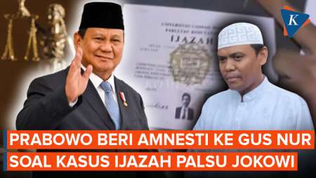 Prabowo Beri Amnesti ke Gus Nur, Terdakwa Kasus Tuduhan Ijazah Palsu Jokowi