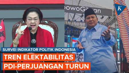 Survei Indikator Politik: Elektabilitas PDI-P Turun, Ditempel Ketat Gerindra