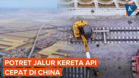 Penampakan Jalur Kereta Api Cepat Di China Rampung Dibangun