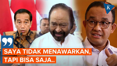 Kata Surya Paloh soal Kemungkinan Jokowi Bertemu Anies