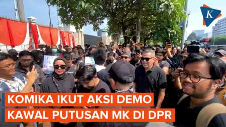 Komika Ikut Demo di DPR, Ada Rigen, Bintang Emon hingga Abdel