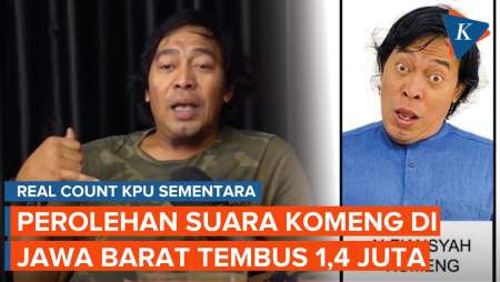 Perolehan Suara Komeng Tembus Lebih dari 1,4 Juta untuk DPD Jawa Barat