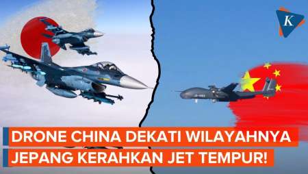 Makin Panas! Jepang Kerahkan Jet Tempur Cegat Drone China Dekati Wilayahnya