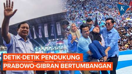 Puluhan Pendukungnya Pingsan, Orasi Prabowo di GBK Diwarnai Evakuasi Massal