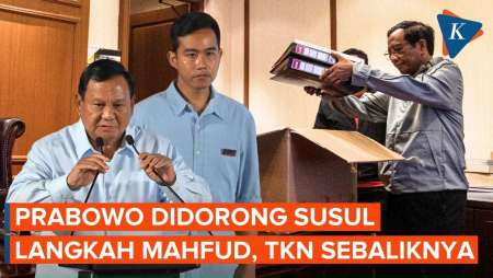 Saat Banyak Pihak Dorong Prabowo Mundur Ikuti Mahfud, tapi TKN Tak Setuju