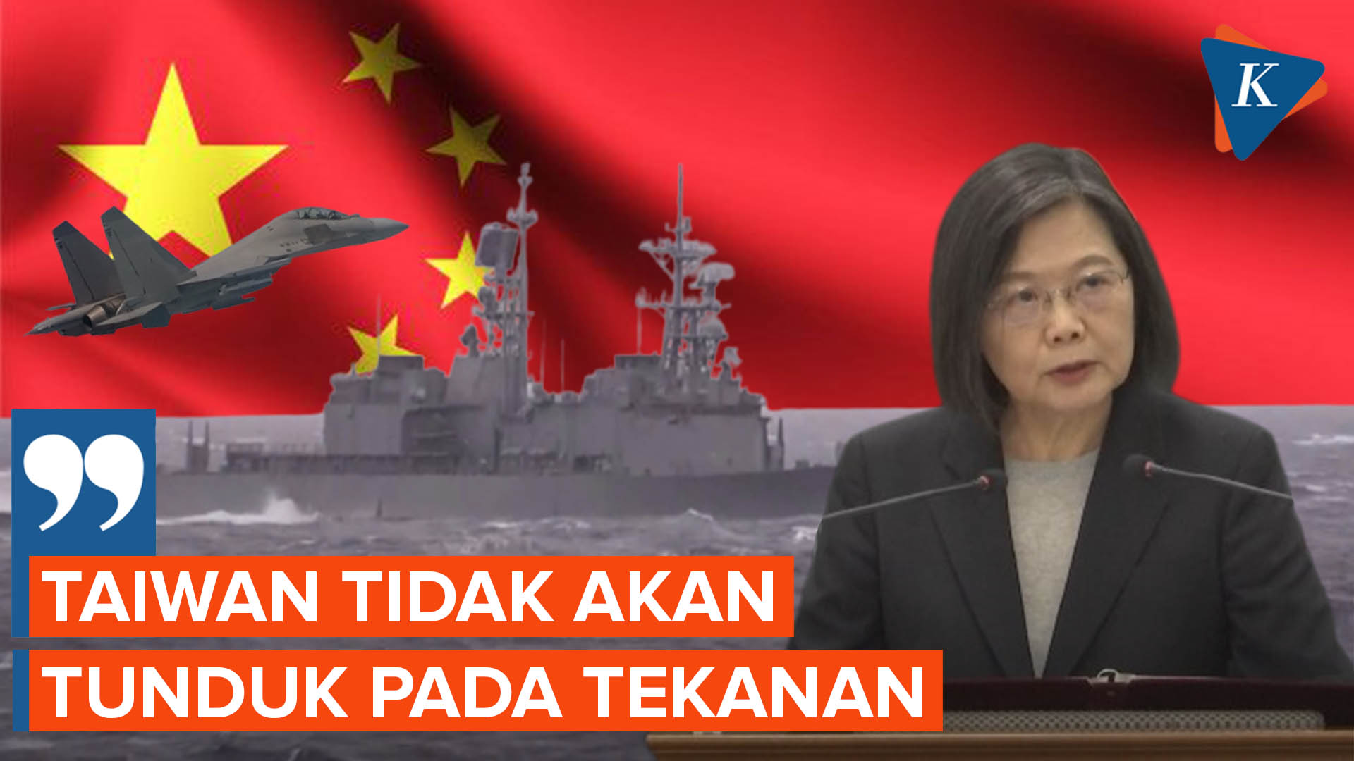 Presiden Tsai Tegaskan Taiwan Tak Akan Tunduk pada Tekanan