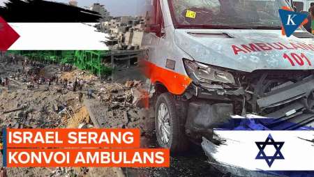 Israel Serang Konvoi Ambulans, Evakuasi Warga Ditangguhkan