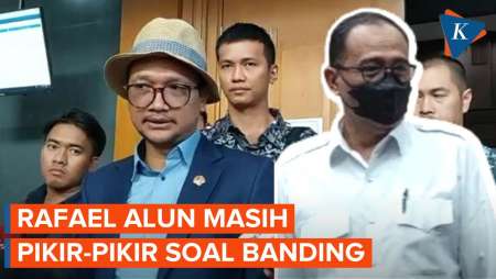 Kuasa Hukum Sebut Rafael Alun Masih Pikir-pikir untuk Ajukan Banding