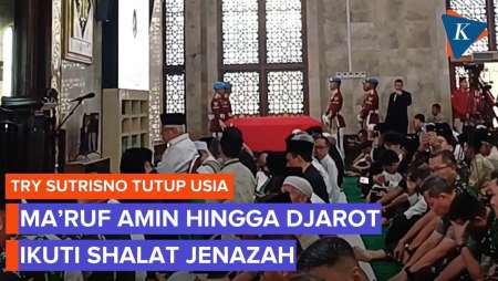 Momen Shalat Jenazah Try Sutrisno, Diikuti Ma'ruf Amin Dan Djarot Saiful Hidayat