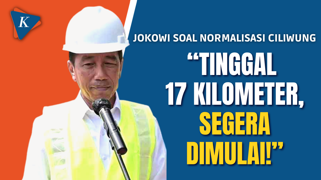 Jokowi Sebut Normalisasi Kali Ciliwung Segera Dimulai
