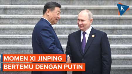 Senyum Xi Jinping dan Karpet Merah Sambut Kedatangan Putin di Beijing
