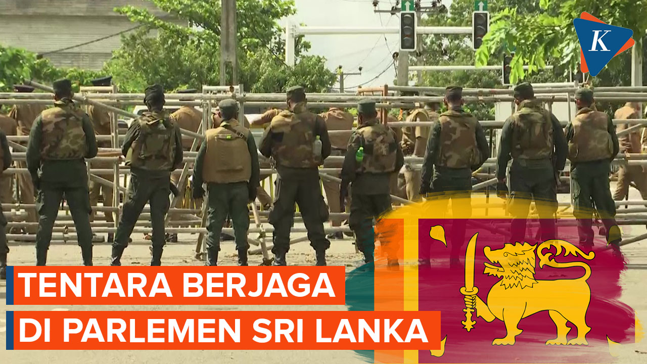 Tentara Berjaga di Parlemen Sri Lanka