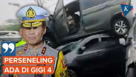 Kakorlantas Ungkap Perseneling Tronton di Gigi 4 saat Kecelakaan Cipularang