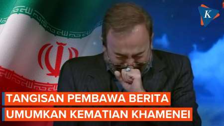 Tangis Warga Iran Mendengar Kabar Kematian Ayatollah Ali Khamenei